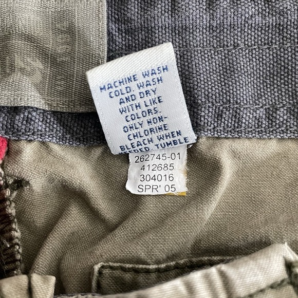 Old Navy Cargo Pants Mens 33x30 Green Baggy Military Paratrooper Surplus Vintage - Picture 5 of 8